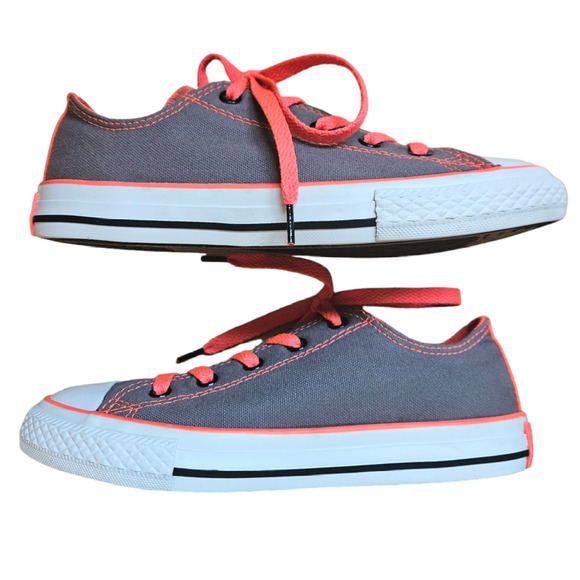 Converse Chuck Taylor All Star Double Tongue Neon Animal Print Junior Size 2 - Picture 7 of 14